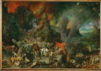 Eneas y la sibila en el Hades (pintura sobre cobre)