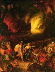 Eneas en el Hades (detalle)