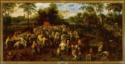 Banquete de boda ... (pintura sobre lienzo)