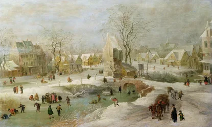 Escena de Invierno en Holanda
