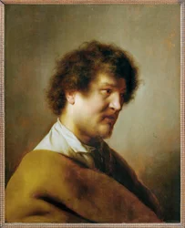 Retrato masculino (pintura sobre madera de roble)