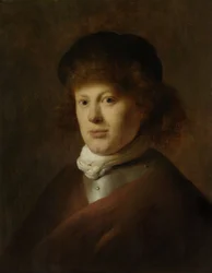 Retrato de Rembrandt Harmensz van Rijn, 1628