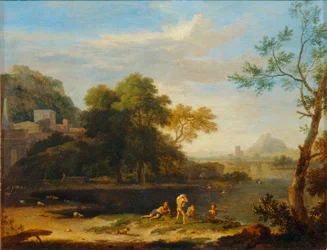 Paysage avec baigneurs - Paisaje con bañistas ...