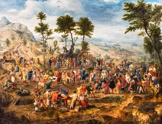La Entrada de Cristo en Jerusalén, hacia 1540 (Témpera y óleo sobre madera (roble))