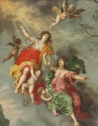 Alegorías con amorcillos