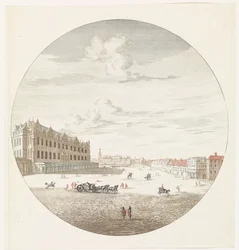 Vista del castillo de la ciudad de Berlín desde el lado cuadrado