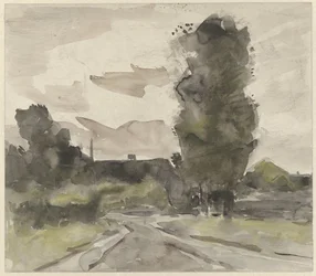 Paisaje con carretera