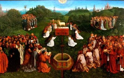 Adoración del Cordero del Retablo de Gante