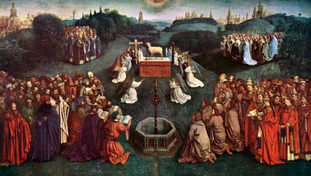 La adoración del cordero místico, El retablo de Gante