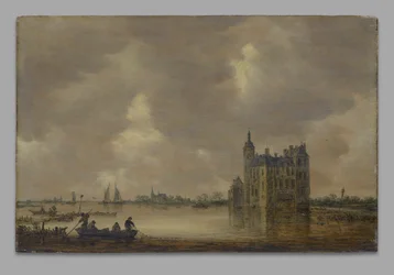 Un castillo junto a un río