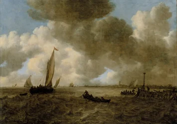 Un paisaje marino tormentoso