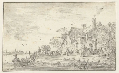 Casa de campo a orillas de un río