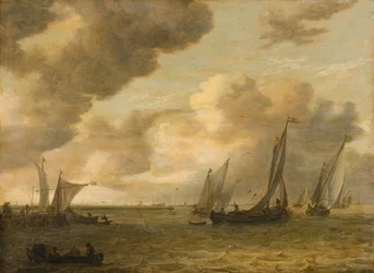 Estuario con veleros