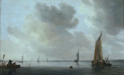 Barcos de pesca en un estuario