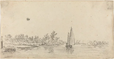 Velero en un estuario