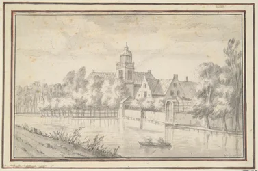 Vista del castillo y la casa en el río