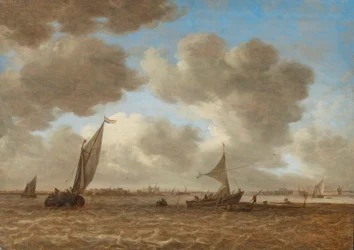 Vista de un agitado pólder de Haarlemmermeer