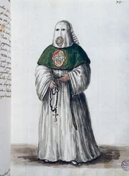 Cofradía del sufragio de Cristo, fundada en la Iglesia de San Giovanni in Oleo en Venecia, amalgamada con la Cofradía de San Rocco en Roma en 1621, Volumen II f 72, por Giovanni di Grevembroch