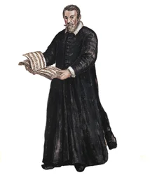 Retrato de Claudio Monteverdi - Retrato de Claudio Monteverdi (1567-1643) compositor italiano según dibujo de Jan van Grevenbroeck (o Giovanni Grevembroch) (1731-1807)