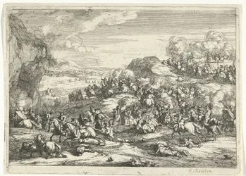 Paisaje con batalla ecuestre Paisajes (título de la serie)