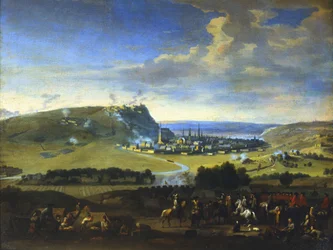 El Asedio de Namur, escena antes del ataque final, 5 de agosto de 1695