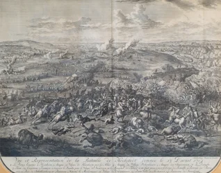 La batalla de Höchstädt el 13 de agosto de 1704