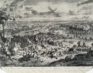 La batalla de Malplaquet el 11 de septiembre de 1709