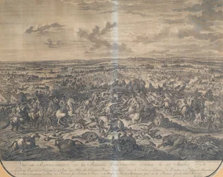 La batalla de Oudenaarde el 11 de julio de 1708