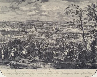 La batalla de Zenta el 11 de septiembre de 1697