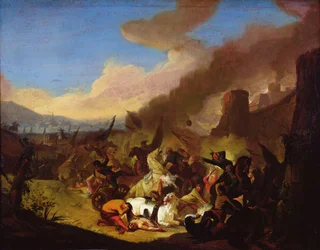 Escena de una batalla