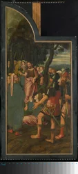 Tríptico con escenas de la vida de San Juan Bautista, panel izquierdo