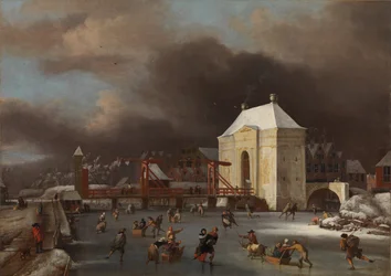 Vista de la Puerta Heiligewegspoort en Ámsterdam