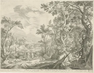 Jacob y los hombres de Harán junto al pozo