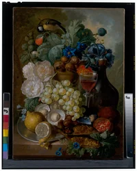 Naturaleza muerta, c.siglo XVIII (óleo sobre lienzo)