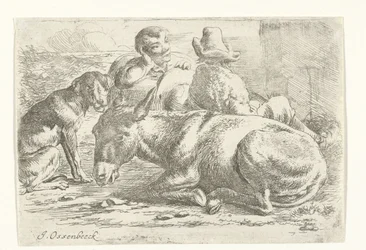 Dos conductores de burros descansando