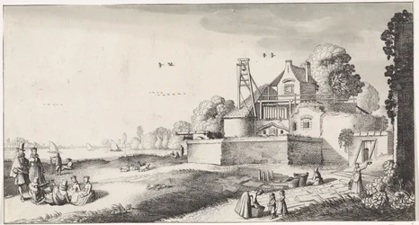 Campo de blanqueo para una fortaleza Playsante paisajes y caras divertidas (título de la serie)