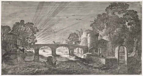 Vista al río al atardecer Paisajes lúdicos y poemas entretenidos (título de la serie)