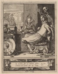 La muerte sorprendiendo a una pareja