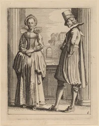 Dos figuras en traje