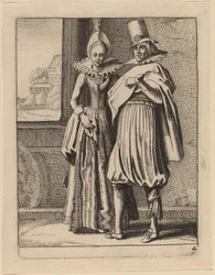 Dos figuras en traje