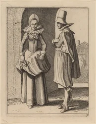 Dos figuras en traje