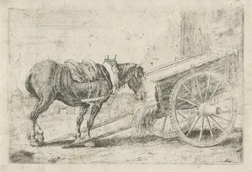 caballo con un carro Animales (título de la serie) Zoographiam (título de la serie)