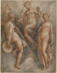 Tres Diosas: Minerva, Juno y Venus, c.1587