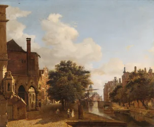 Fantasía Arquitectónica con el Antiguo Ayuntamiento, Ámsterdam