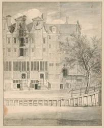 Casa quemada en el Leidsegracht, 1684