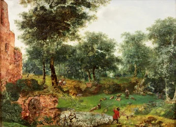 Paisaje boscoso, c.1690-1700