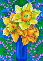 Narcisos,2017 (óleo sobre lienzo)