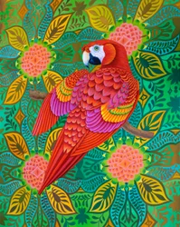 Loro rojo, 2021
