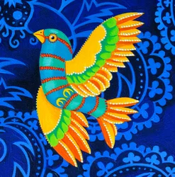 Pájaro de alas amarillas