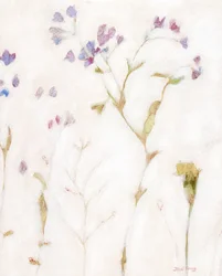 Faintly Lightly Phlox and Carnation, c. 2018 (acuarela sobre papel)